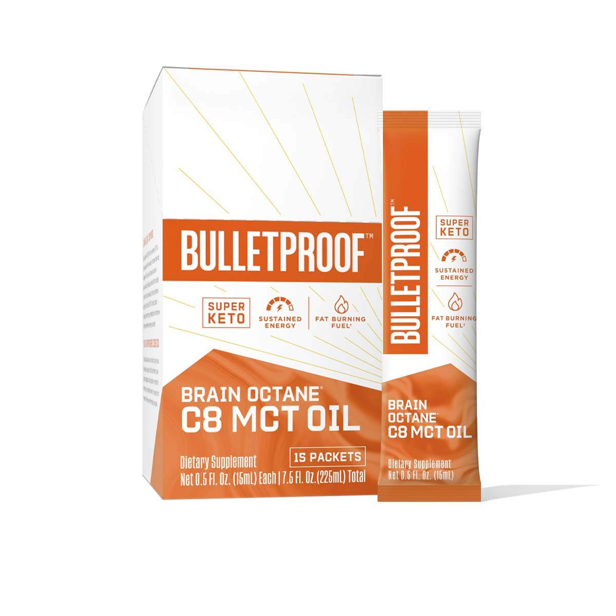 防彈品牌｜純C8 MCT油｜Brain Octane｜15ml 隨身包｜美國原廠