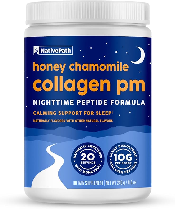 NativePath｜夜夜好眠膠原蛋白粉｜蜂蜜洋甘菊口味